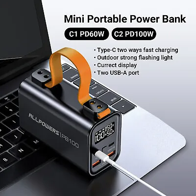 PB100 24000mAh Portable Power Bank USB Type-C LED Battery Charger For CellPhones • $54.04