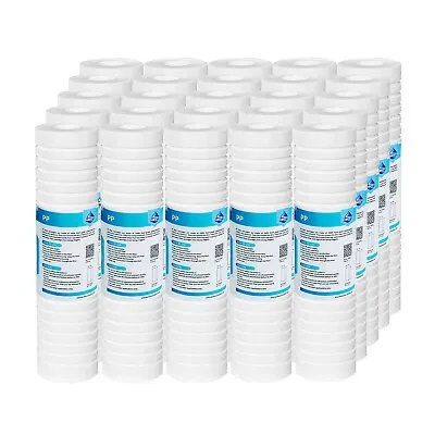 1-25PCS 0.5/1/5 Micron 10x2.5  Grooved Sediment Water Filter Whole House Replace • $9.99