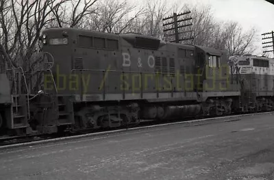 BO Baltimore & Ohio EMD GP9 Locomotive #6542 - Vintage Railroad Negative • $19.45