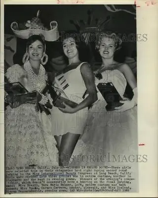 1961 Press Photo Girls Selected In Judging At Miss International Beauty Contest • $19.99