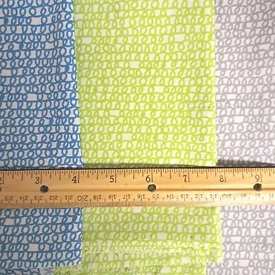 Quilting Fabric Scraps For Crafts  -Ed Emberley Scribbles Cloud 9 Organic Cotton • $8