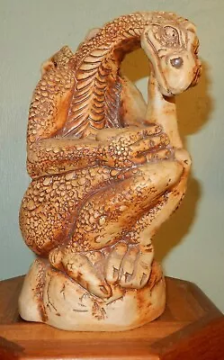$20 • Buy Rare Vintage Handcrafted Thinking Dragon Stoneware Jug / Figurine