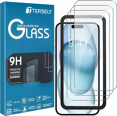 [3 Pack] T Tersely Screen Protector For Iphone 15 Plus(6.7 Inch) Tempered Gl... • $16.49