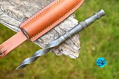 Handmade Full Tang Forged Damascus Steel Kris Blade Boot Dagger Knife 2428 • $32.99