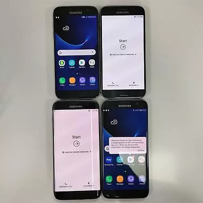 Job Lot Of 4 Samsung Galaxy S7 | S7 Edge *For Parts Only* • £79