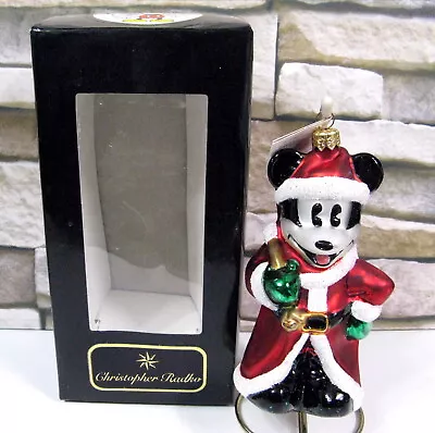 Christopher Radko Ornament Christmas Eve Mickey Mouse Disney Box Tag Vtg 1996 • $45.95