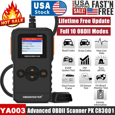 2024 Automotive OBD2 Scanner OBD Code Reader Car Check Engine Fault Diagnostic • $15.99