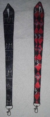 $8 • Buy 1 Batman + 1 Harley Quinn Lanyard LOT OF 2 NEW.    #BHL