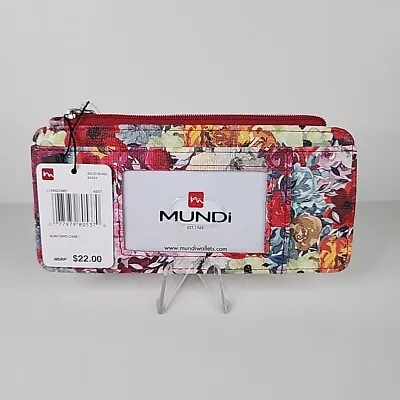 Mundi Floral Slim Card Case Wallet • $17