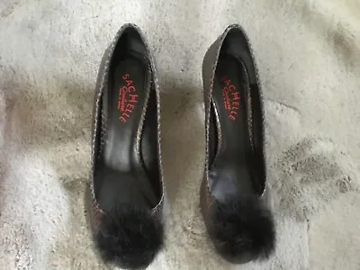 Sachelle Shoes Brown Elegant Size 6 With Black Pom Pom • £25