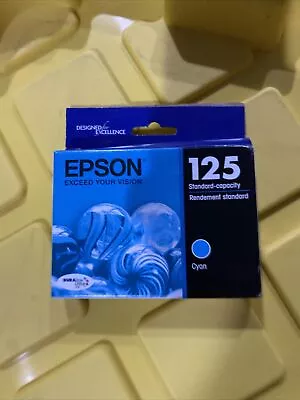 Genuine Epson 125 Cyan WorkForce 320 323 325 520 NX125 NX625 Expired • $9.89