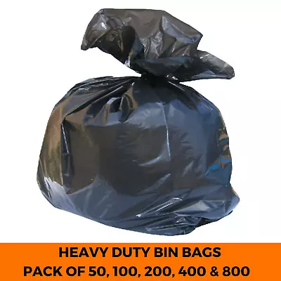Rubbish Bin Bags Refuse Sacks Heavy Duty Waste Liners Extra Strong • £80.20