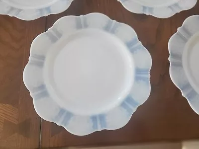 Five Vintage 1930's Macbeth Evans Glass American Sweetheart Monax 9   Plates • $23