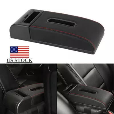 1PC Car Armrest Pad Cover Auto Center Console Box Cushion PU Leather Part US • $54.59