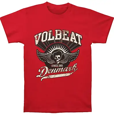Volbeat Rock Band T-shirt Red Short Sleeve All Sizes S-3Xl • $21.99