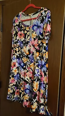 Womens Spense Beautiful Floral Dress Super Soft Size XL • $20