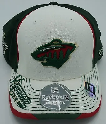 NHL Minnesota Wild Reebok Stanley Cup 2013 Adult Structured Flex Fit Cap Hat NEW • $23.99