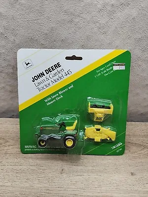 John Deere 445 Lawn Garden Tractor Snow Blower Mower 1/32 Ertl Toy 5741 Jd  1994 • £31.81