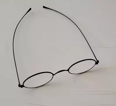 Antique  Wire Rim Oval Civil War Glasses  Old Clear Spectacles • $19