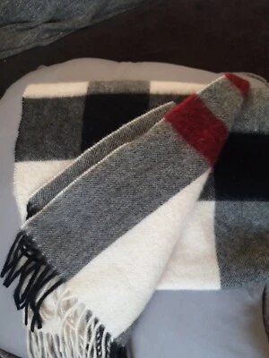 £16.90 • Buy Pure Cashmere Scarf Checked New V. Fraas