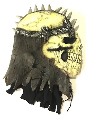 Viking Skull Mask Full Head Cage Spike Armored Skeleton Halloween Rubber Adult • $45.88