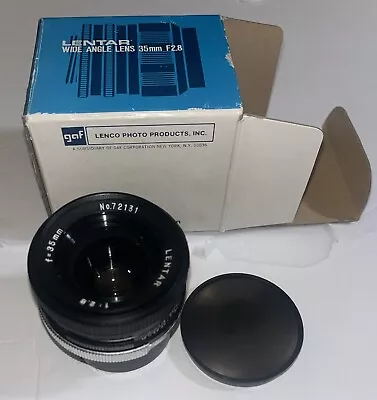 Vintage Lentar Wide Angle Lens  35mm F2.8 Made In Japan • $14.99