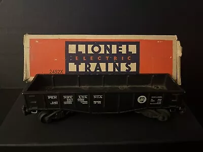 LIONEL ELECTRIC TRAINS O GAUGE GONDOLA CAR 2452X W/Box Post WWII Box Wear • $19.99