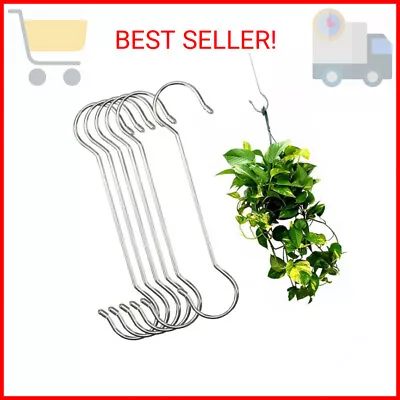 6 Pack 16 Extra Large S Hooks Heavy Duty Plant Hanging Hooks- Brand NEW (Unused) • $10.49