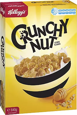 Kellogg'S Crunchy Nut Corn Flakes Breakfast Cereal 640G • $10.43