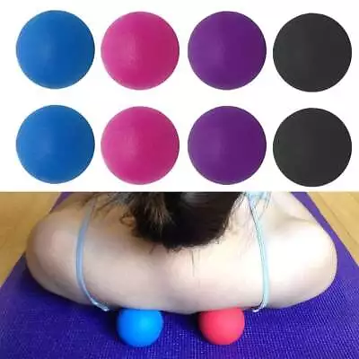 2x Lacrosse Ball Massage Therapy Yoga Roller Ball For Deep Tissue Trigger Muscle • $9.85