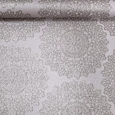 Taupe Gold Oriental Wallpaper Textured Metallic Damask Shimmer Glitter Effect • £8.99