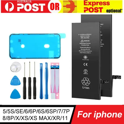 High Capacity OEM Battery Replacement For IPhone 11 8 6S 6 7 Plus 8 8+ XR+ Tools • $18.99