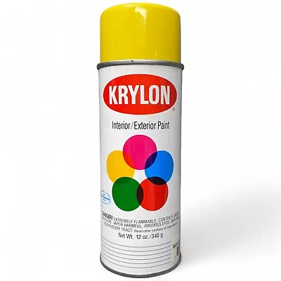 *2/3 FULL* Vintage Krylon 1813 Daisy Yellow Spray Paint Can • $19.95