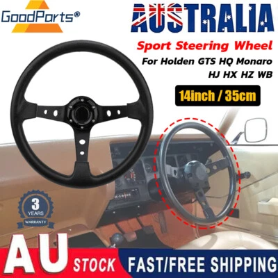 For Holden HQ GTS Monaro HQ HJ HX HZ WB Torana LJ Sport Steering Wheel 14inch AU • $38