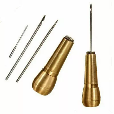 Canvas Leather Tent Sewing Awl Hand Stitcher Leather Craft Needle Kit Tool UK • £4.80