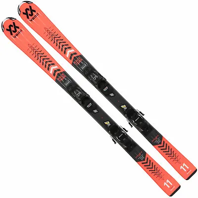 Völkl Racetiger Jr Vmotion Ski +7.0 Vmotion Binding Kinder-Skiset Piste Alpine • $193.27