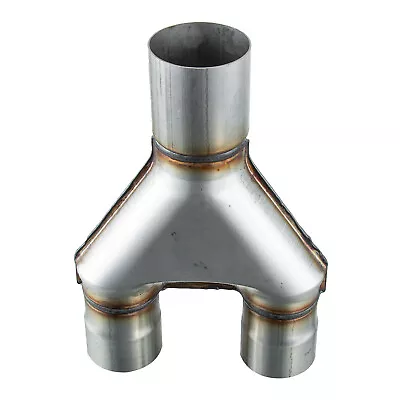 Stainless Y Pipe Adapter Exhaust Pipe 3  Single/2.75  Dual 13 (L) AU Universal • $54.99