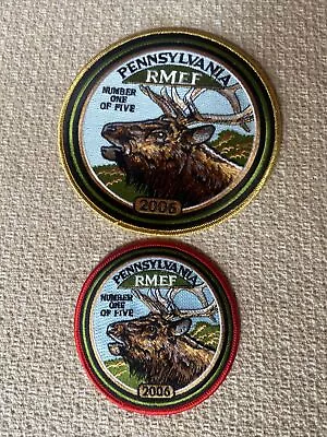 2 Mint New Old Stock Unused 2006 RMEF NUMBER 1 OF 5 Patch Pa. Game Commission. • $9.99