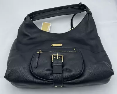 Michael Kors Austin Black Large Shoulder Leather Shoulder Tote 38S1YANE3L NEW • $169.99