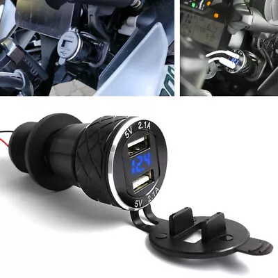 £12.29 • Buy For BMW R1200GS Triumph Tiger Hella DIN To 4.2A Dual USB Charger Motorcycle Part