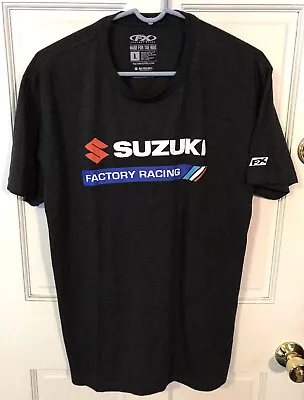 Suzuki Factory Racing T-Shirt  Men’s Large-Black!! • $24