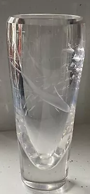 £71 • Buy Whitefriars Geoffrey Baxter Cut Glass Fish Vase, Circa 1950s