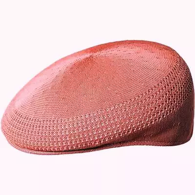 KANGOL Hat 504 Tropic Ventair Summer Flat Cap 0290BC Peachy Pink Size: S - XL • £52.99