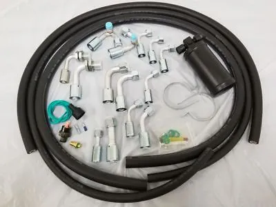 Air Conditioning A/C Hose Kit O-Ring Fittings Drier + Binary Switch 134a AC Rod • $138.87