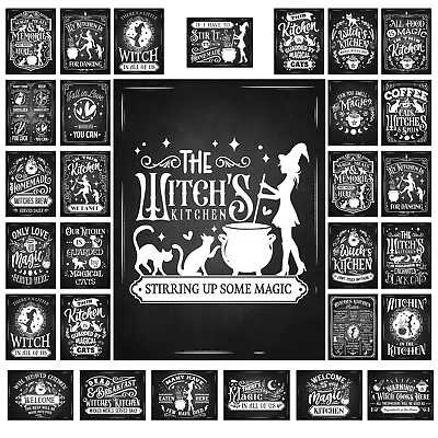 £3.75 • Buy Witches Kitchen Quote Metal Tin Sign Plaque Cafe House Restaurant Wall Signs M09