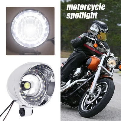 $24.99 • Buy Motorcycle Chrome LED Spot Light For Yamaha V Star 650 950 1100 Custom Classic