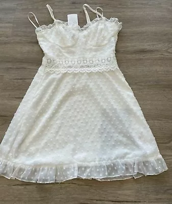 Quiz White Summer Dress New With Tags Size 6 • £15