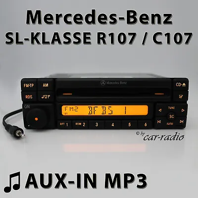 Mercedes R107 Radio Special MF2297 MP3 AUX-IN SL-Class C107 CD-R Car Stereo • $604.68