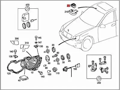 Genuine MERCEDES CL203 S203 W203 Coupe Light Sensor Control Unit 2038202426 • $162.40