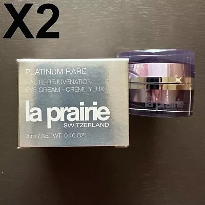 2x3 Ml. La Prairie Platinum Rare Haute-Rejuvenation Eye Cream + Tracking • $120